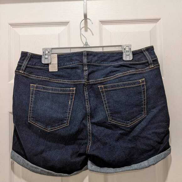 Torrid Dark Denim Shorts - Picture 3 of 3